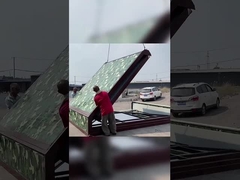 منزل حاوية مثلث قابل للطي أحمر مناسب للتخييم والأنشطة الخارجية