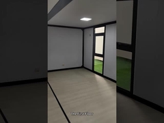 حاوية شحن قابلة للتوسع مسطحة 20 قدمًا حائط ستارة زجاجي ODM