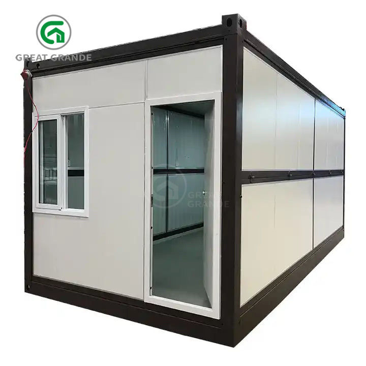 20ft طي خارج الحاوية المنزل المصنع أنابيب مربعة الصلب المغلف التثبيت السريع