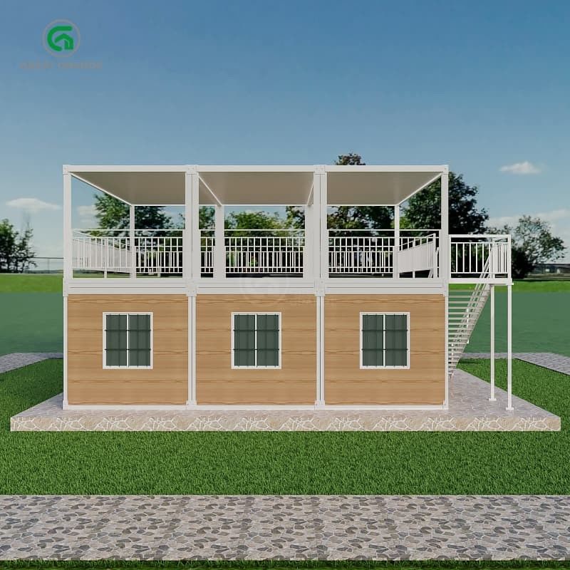 ضغط الأرض 2.0 KN / m2 منزل حاويات محمول مع الخارج القابل للتخصيص وحرية التصميم